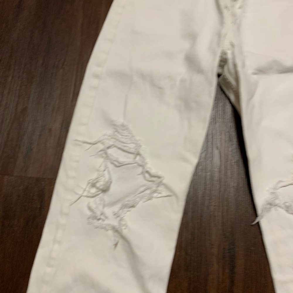 Agolde Riley High Rise Crop Distressed Jeans - Picture 5 of 11